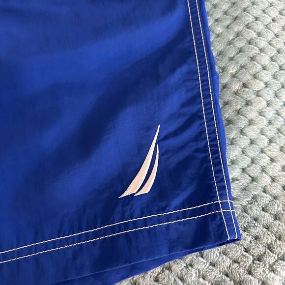 Nautica Men's Royal Blue Swim Board Shorts - Picture 2 of 5